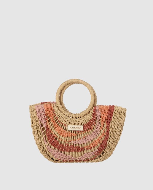 Imagen 0 de Bolso de mano con cierre magnético y asa de circular