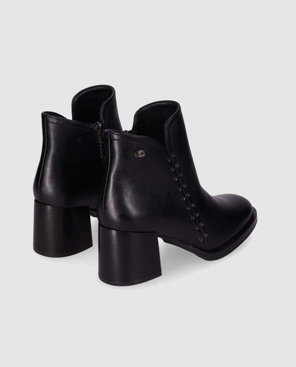Botines básicos de mujer con caña asimétrica y estilo elegante - Chika10 - Negro Negro-2