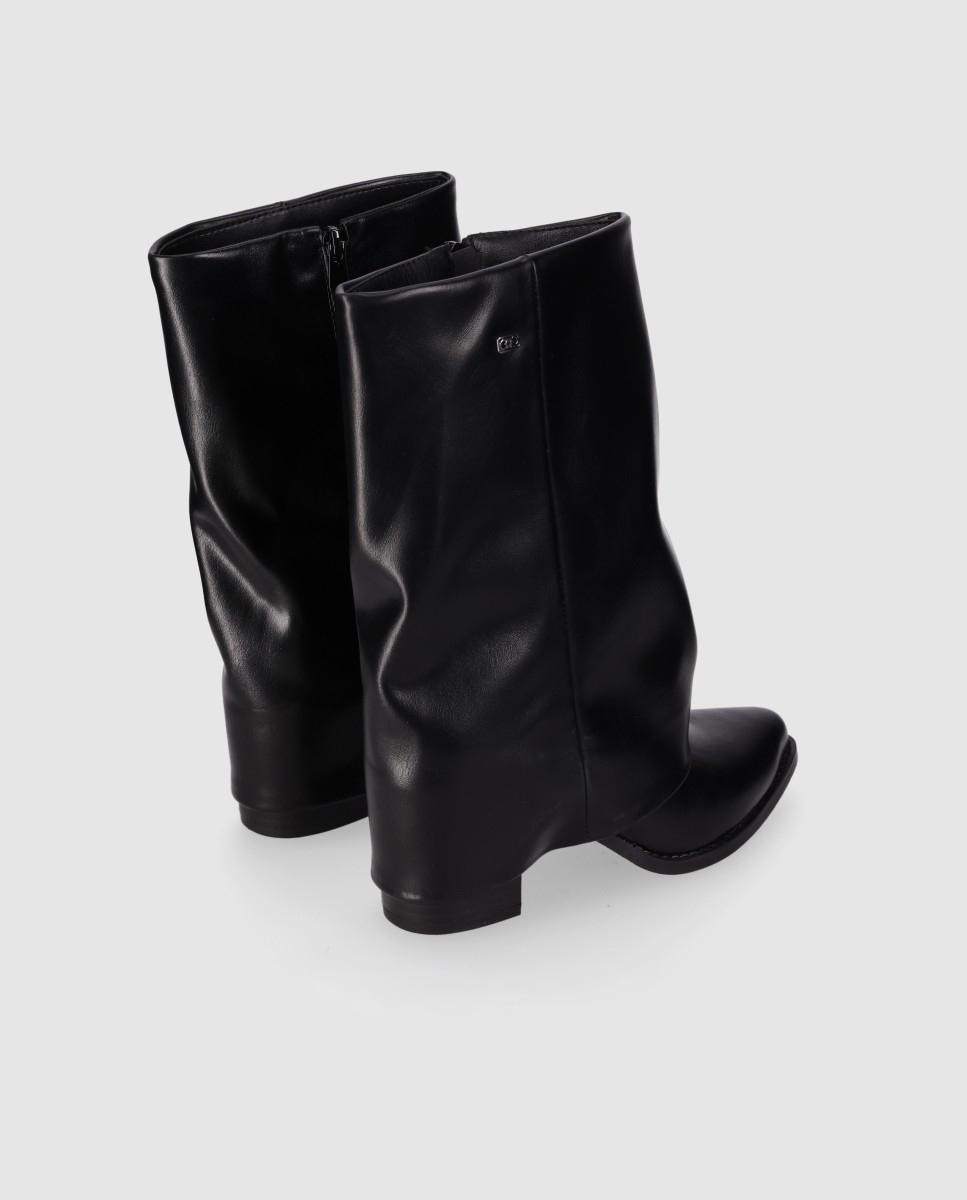 Botas cowboy de mujer con silueta recta y puntera suave - Chika10 - Negro Negro-3