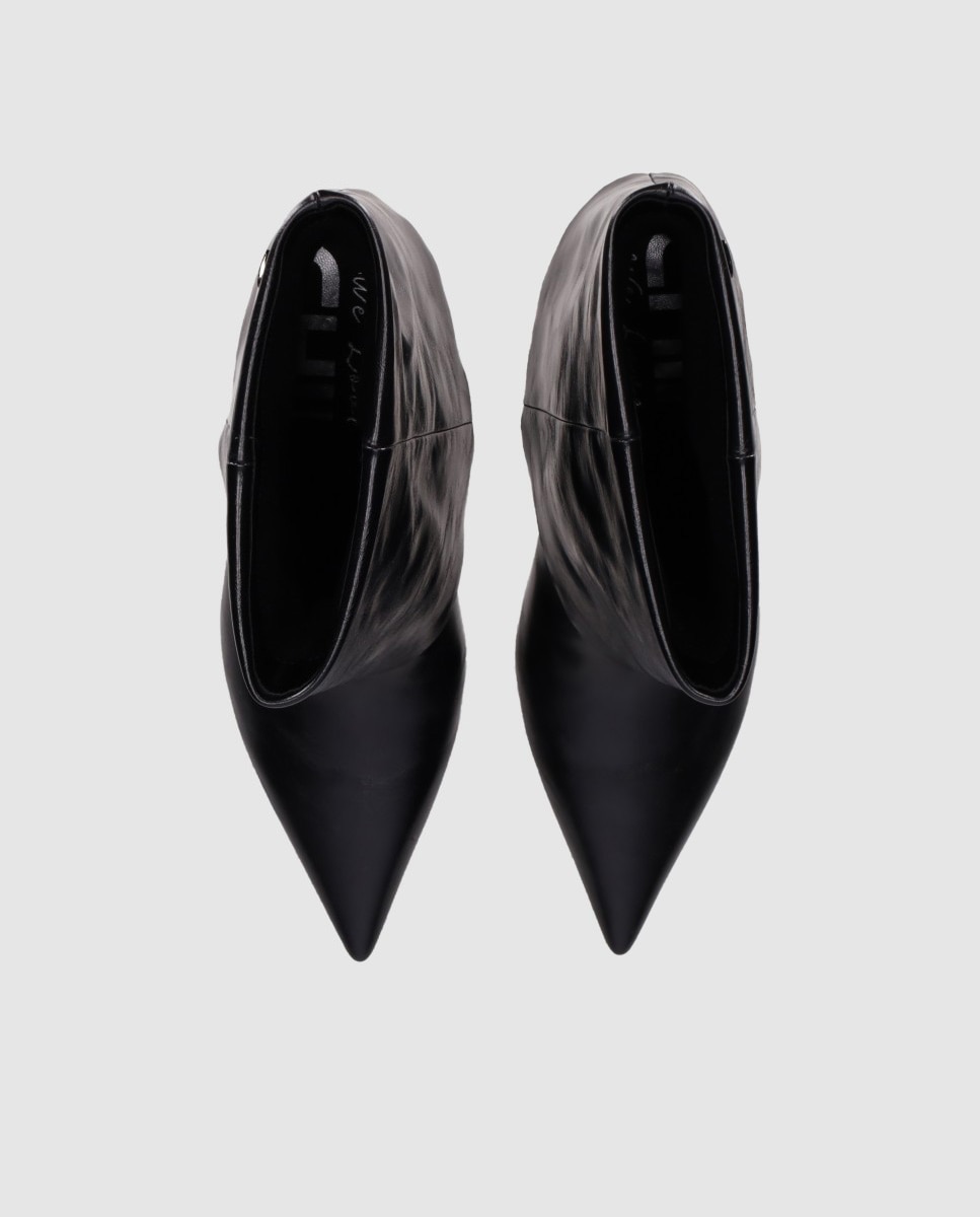 Botines básicos de mujer con tacón fino y puntera afilada - Chika10 - Negro Negro-5