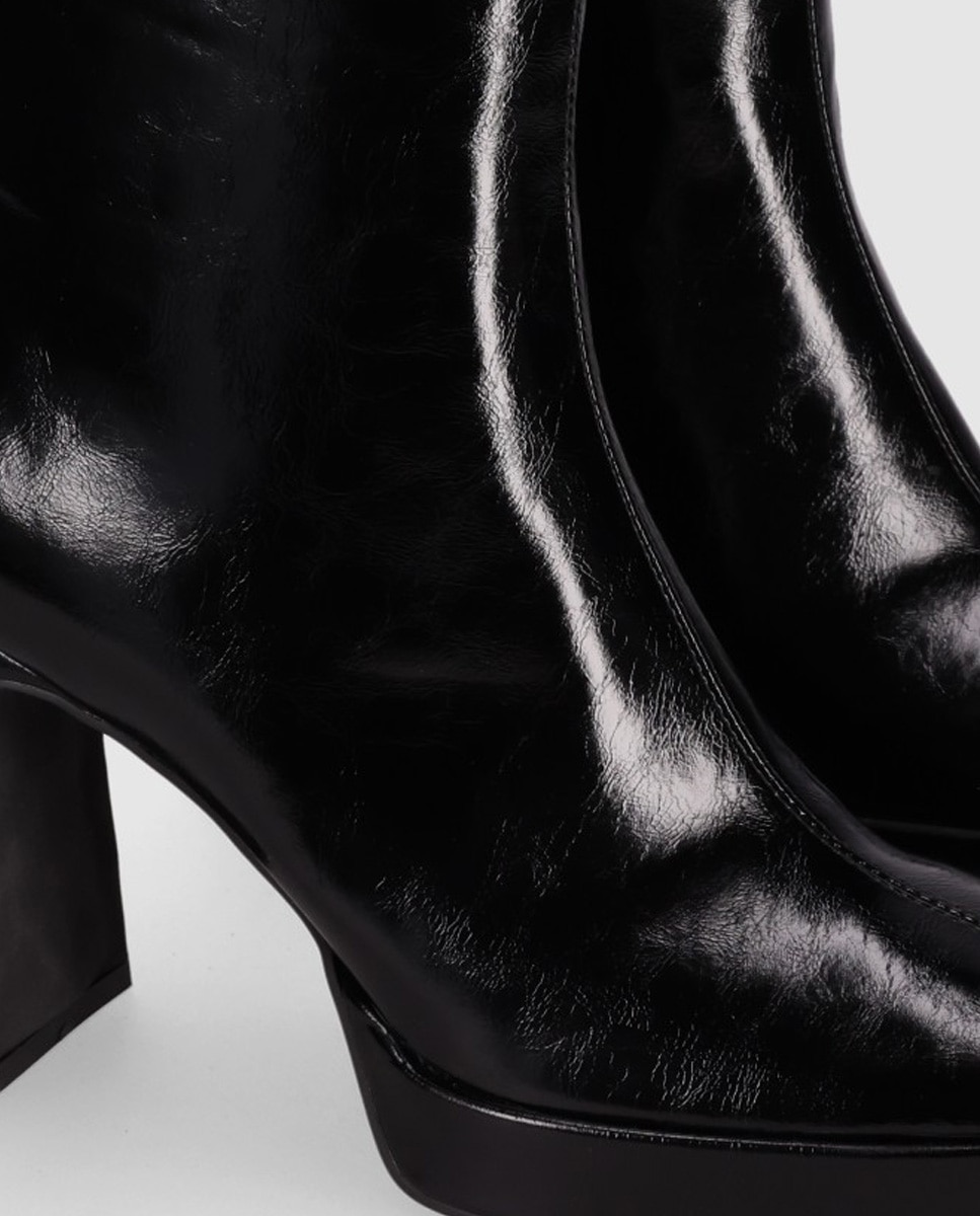 Botas básicas de mujer con caña alta y tacón alto - Chika10 - Negro Negro-3