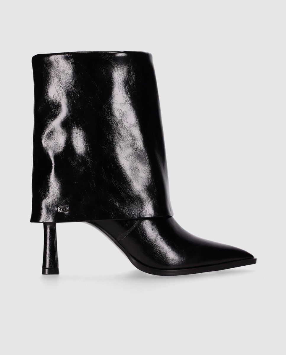 Botines básicos de mujer con estética elegante y puntera afilada - Chika10 - Negro Negro-1