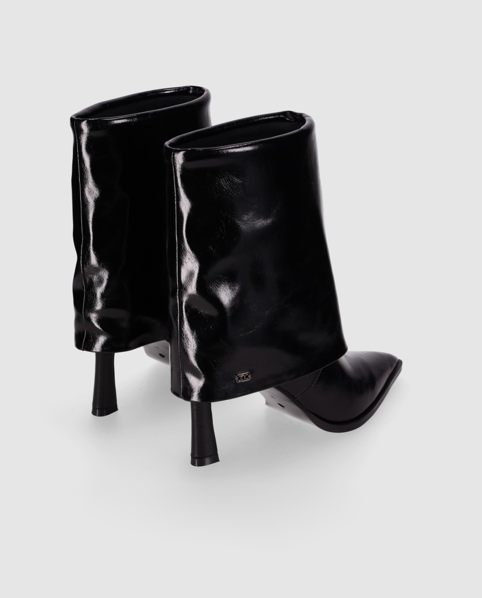 Botines básicos de mujer con estética elegante y puntera afilada - Chika10 - Negro Negro-3