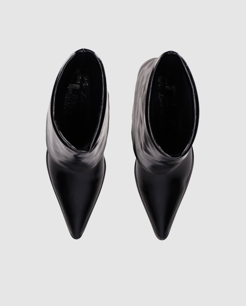 Botines básicos de mujer con estética elegante y puntera afilada - Chika10 - Negro Negro-5