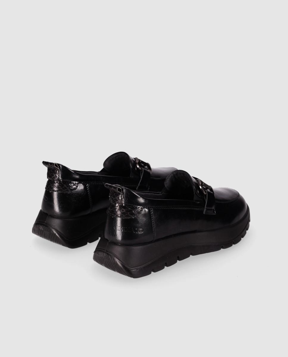 Zapatos confort estilo mocasín con puntera redonda - Chika10 - Negro Negro-2