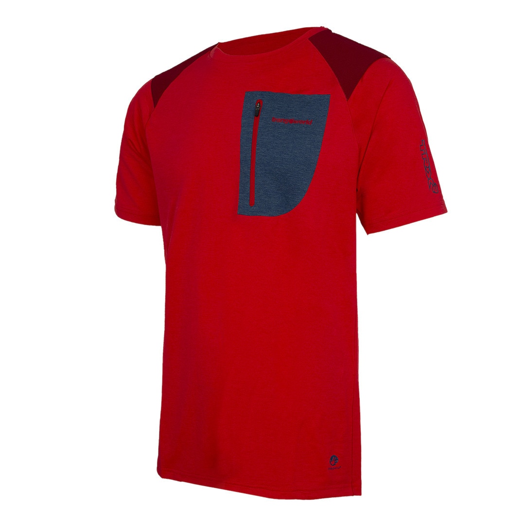 Imagen 0 de Camiseta de hombre Trx2 pro short Trangoworld Rojo