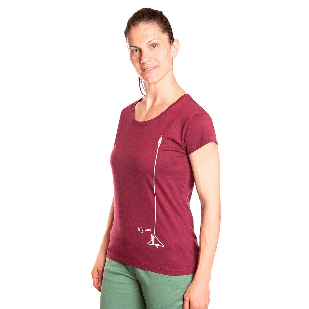 Camiseta de mujer Tuolumme Trangoworld - Granate Granate-3