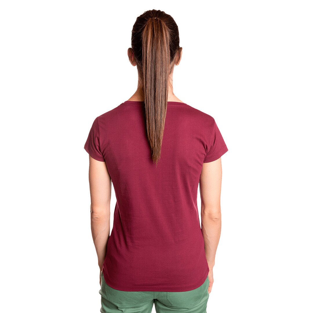 Camiseta de mujer Tuolumme Trangoworld - Granate Granate-4