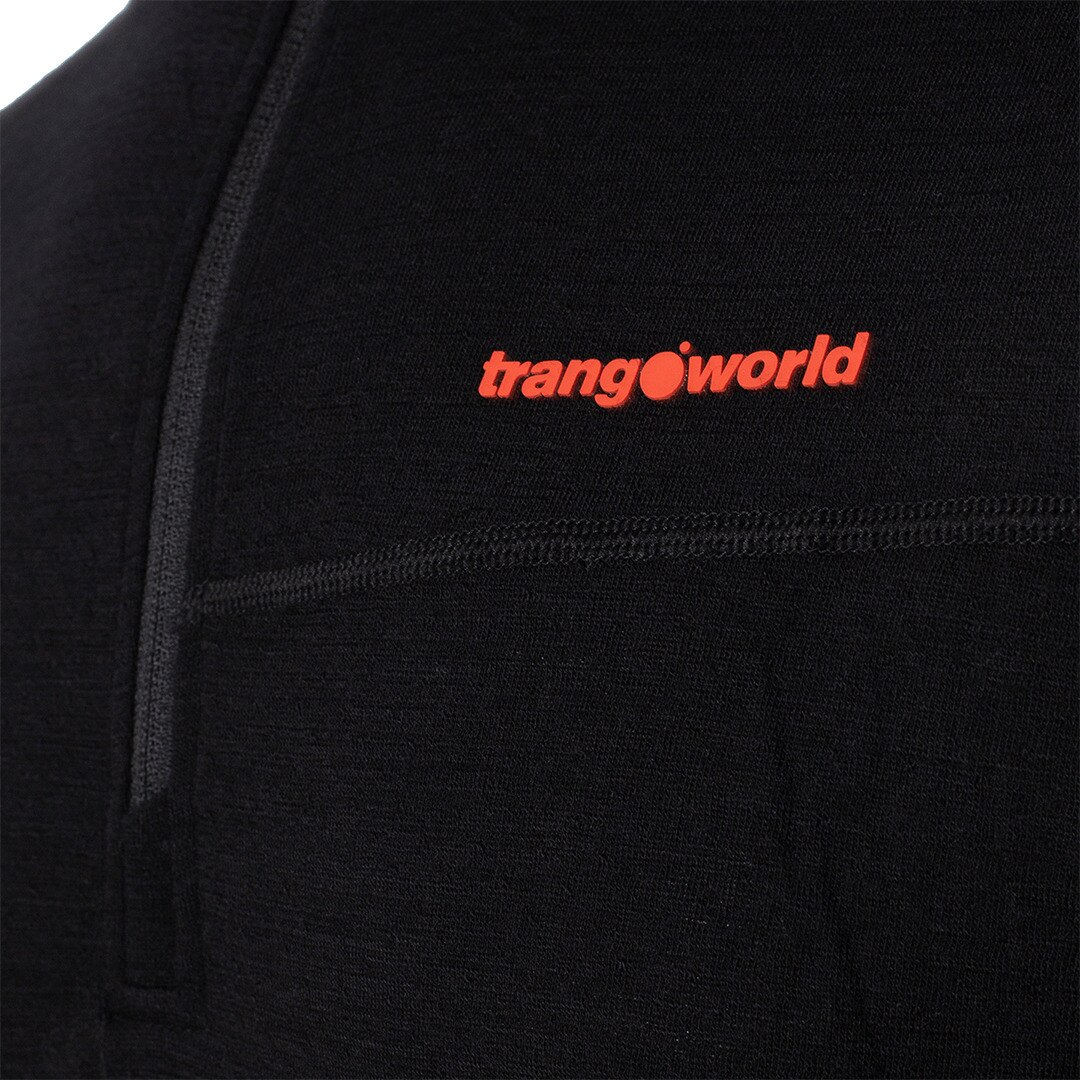 Imagen 2 de Camiseta de hombre Trx2 wool pro vd Trangoworld - Negro Negro