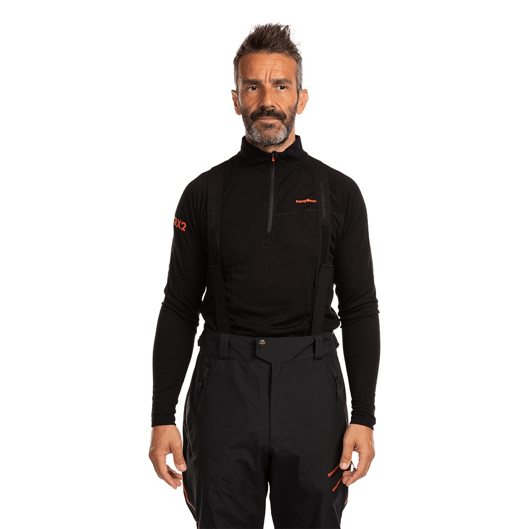 Imagen 3 de Camiseta de hombre Trx2 wool pro vd Trangoworld - Negro Negro