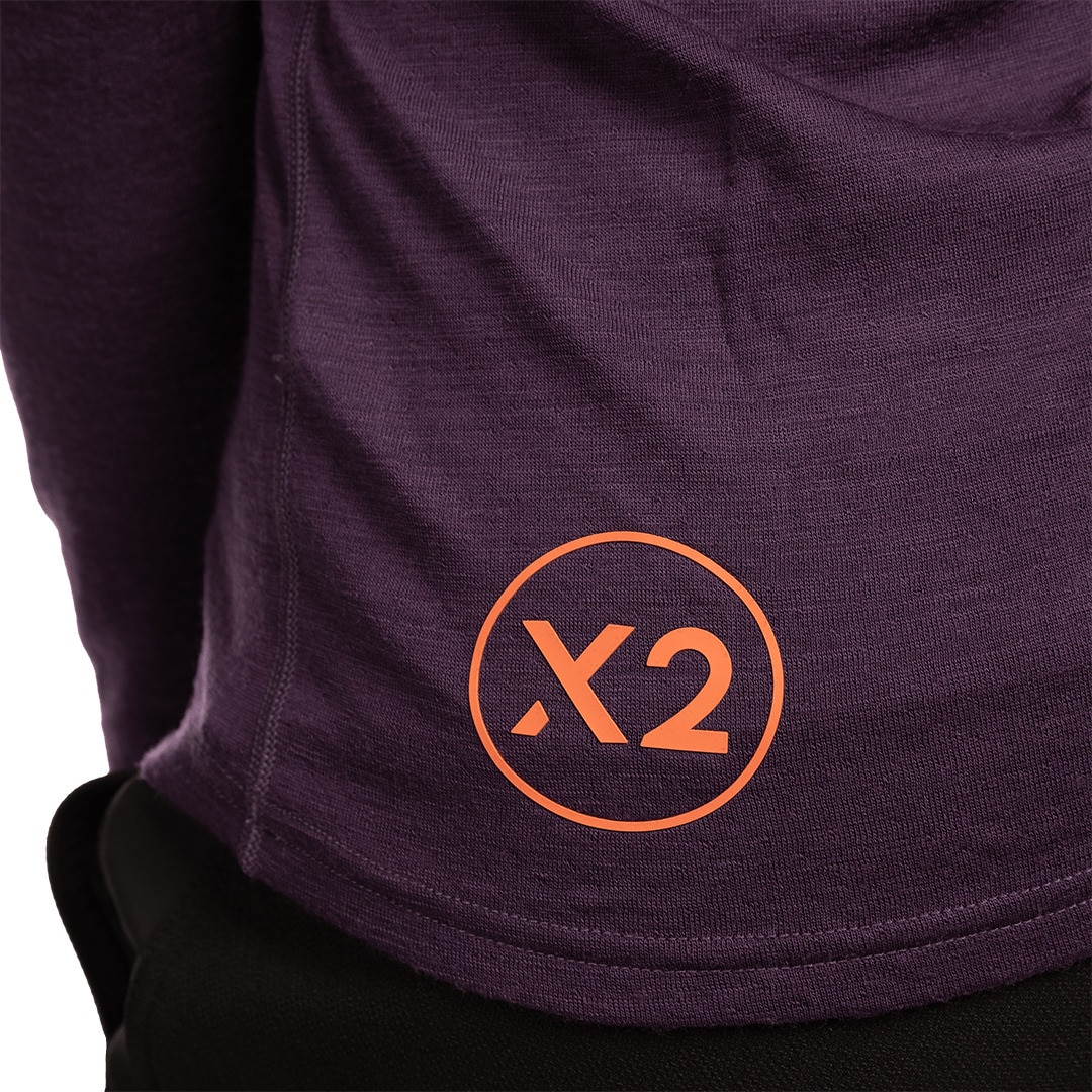 Imagen 7 de Camiseta de mujer Trx2 wool wm pro vd Trangoworld - Morado Morado