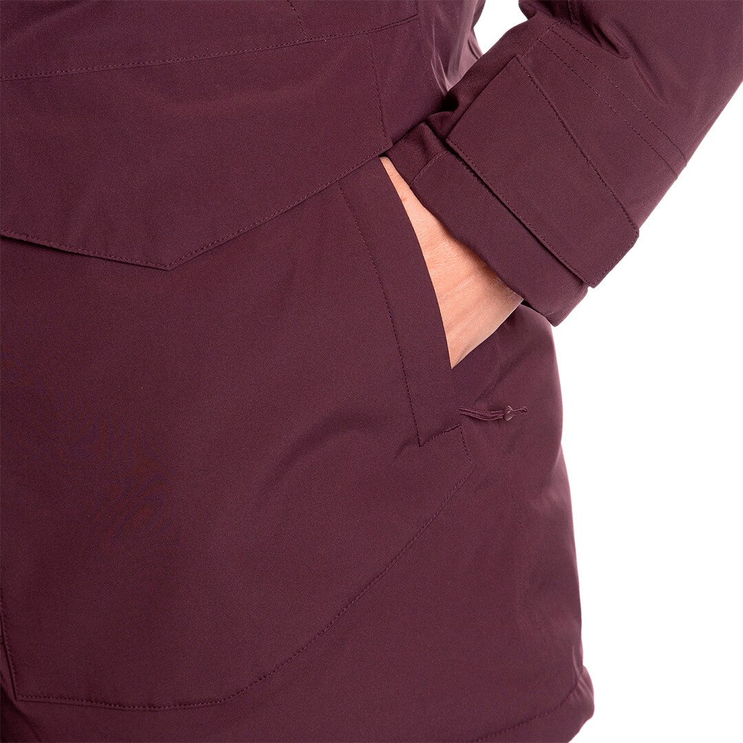 Chaqueta de mujer Arvika termic Trangoworld - Granate Granate-3