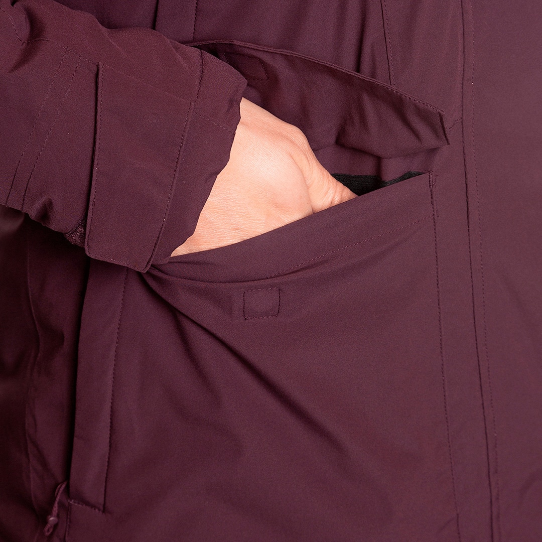Chaqueta de mujer Arvika termic Trangoworld - Granate Granate-4