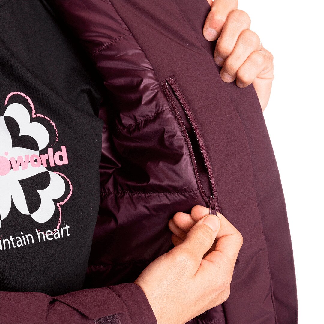 Chaqueta de mujer Bodo termic vd Trangoworld - Granate Granate-8