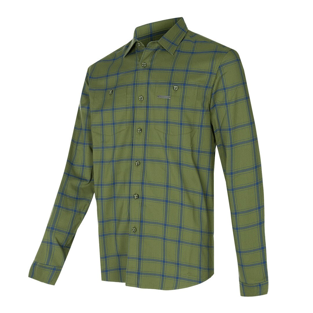 Camisa de hombre Zernez Trangoworld - Verde oscuro Verde oscuro-1