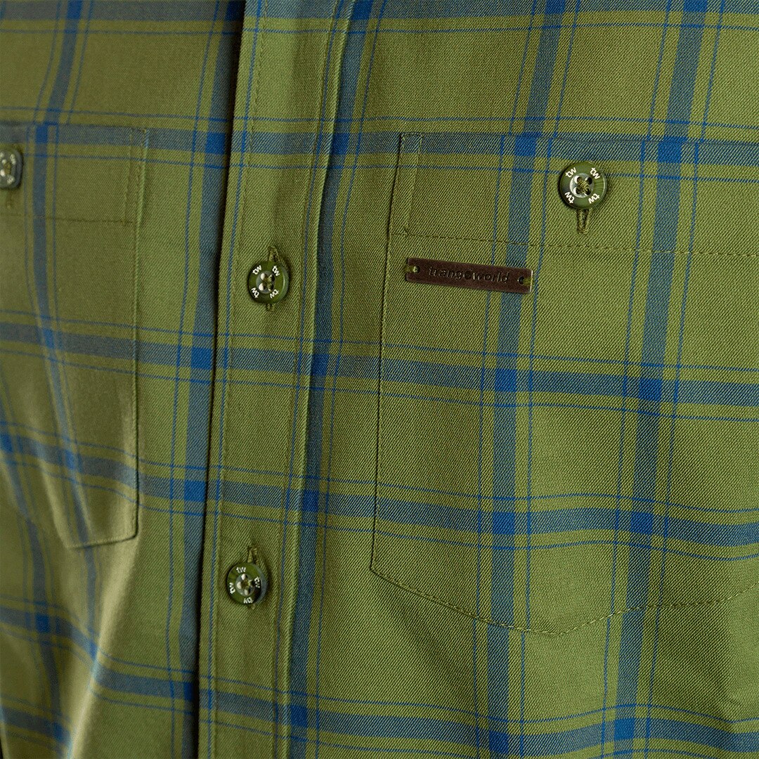 Camisa de hombre Zernez Trangoworld - Verde oscuro Verde oscuro-5