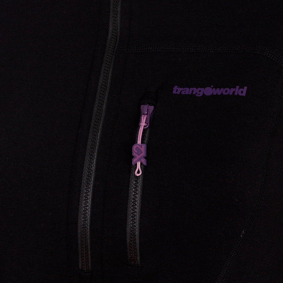 Forro polar de mujer Trx2 stretch wm pro Trangoworld - Negro mate Negro mate-2