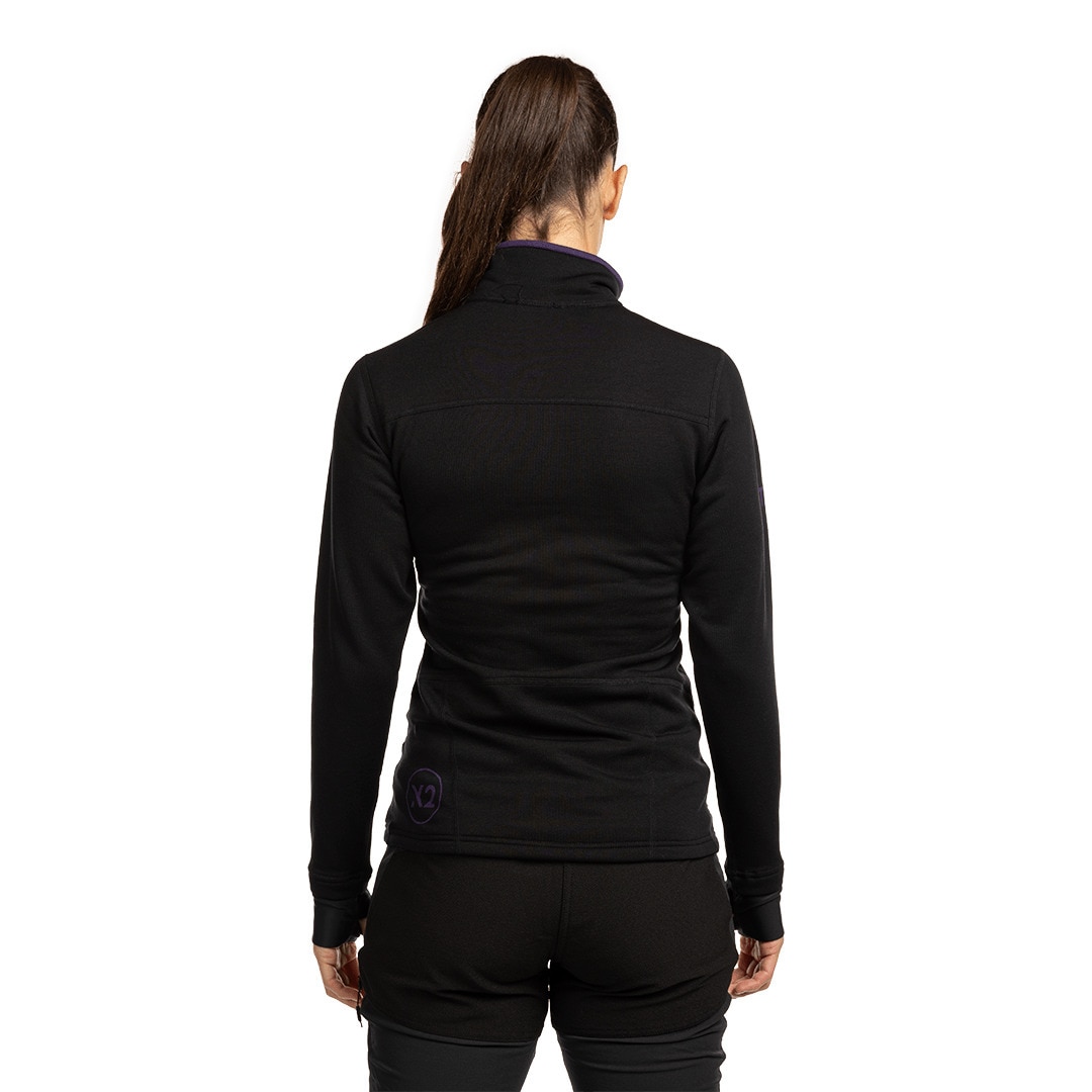 Forro polar de mujer Trx2 stretch wm pro Trangoworld - Negro mate Negro mate-3