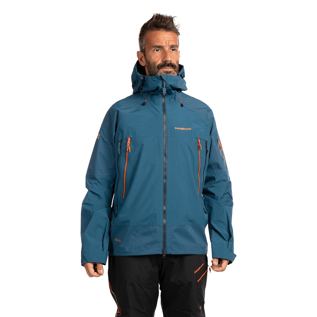 Chaqueta de hombre Trx2 shell pro Trangoworld Azul oscuro · El