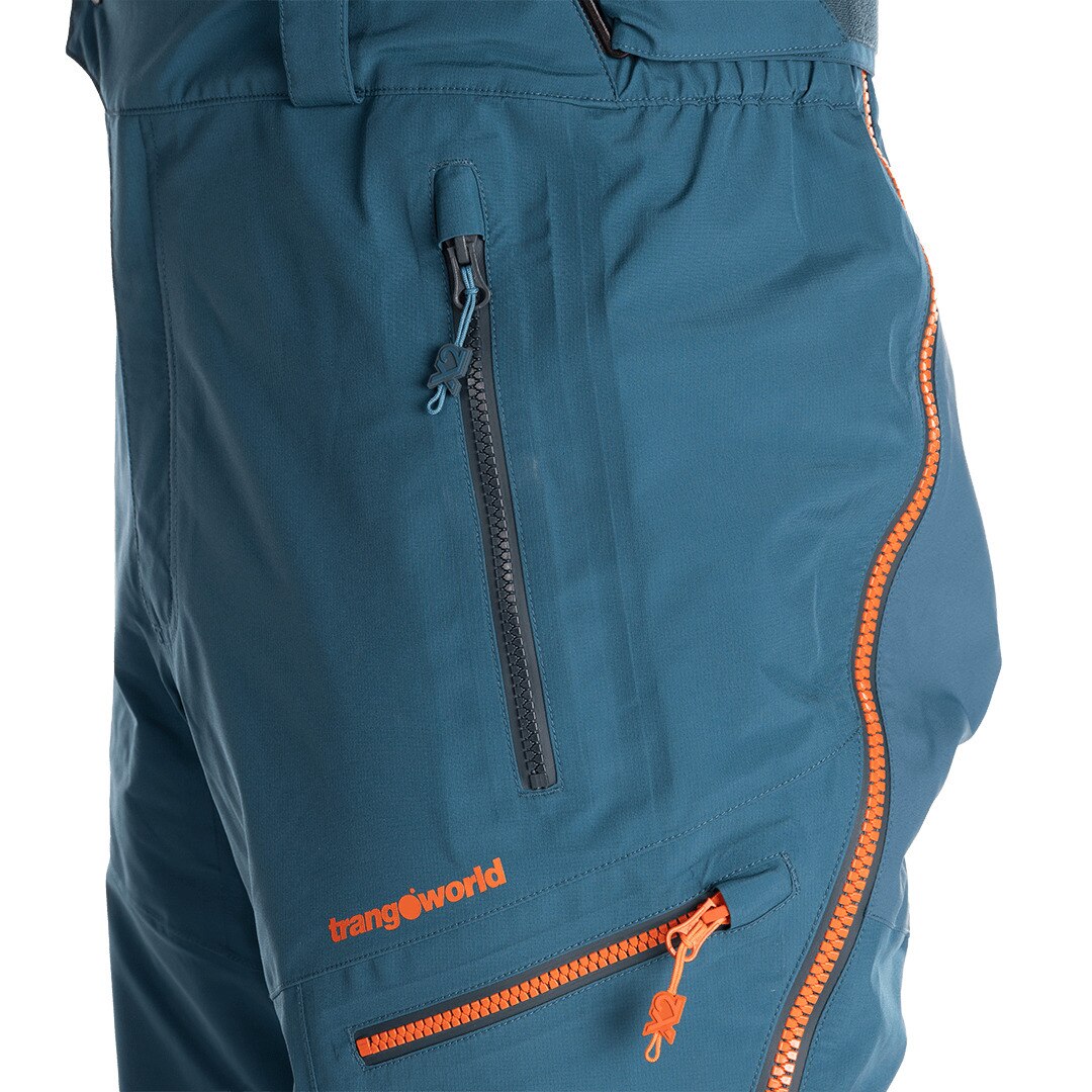 Imagen 10 de Pantalón largo de hombre Trx2 shell pro Trangoworld - Azul oscuro Azul oscuro