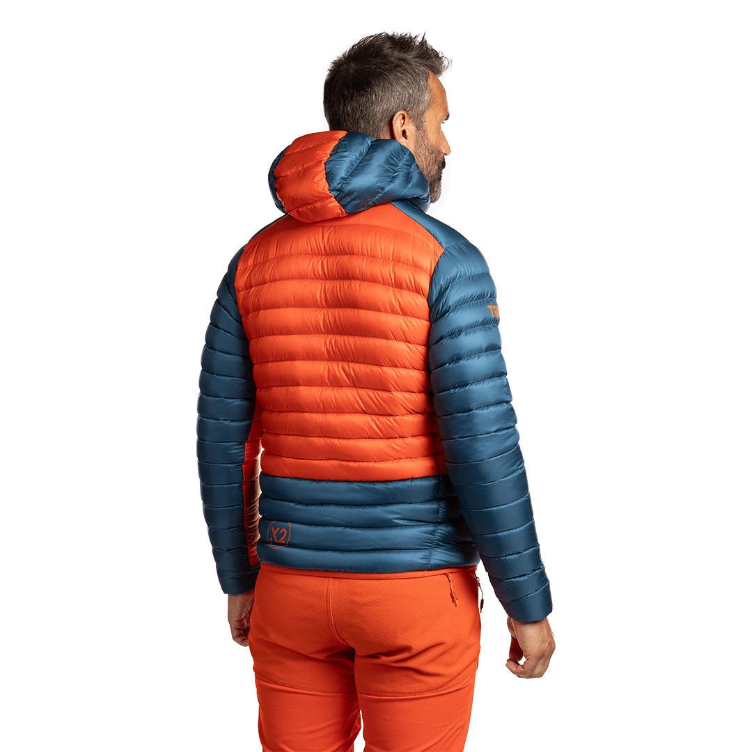 Chaqueta de hombre Trx2 800 pro Trangoworld - Naranja / Azul marino Naranja / Azul marino-4