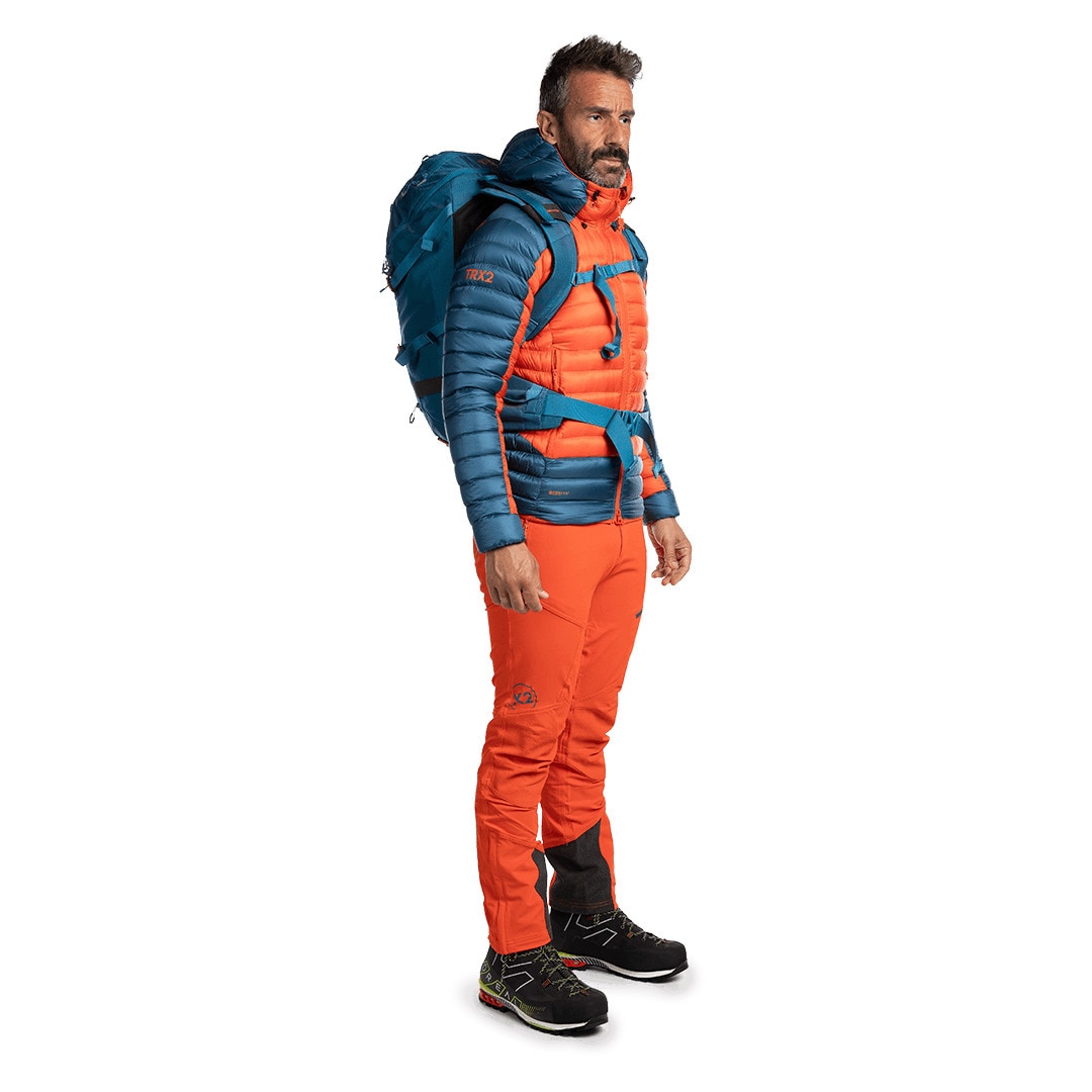 Chaqueta de hombre Trx2 800 pro Trangoworld - Naranja / Azul marino Naranja / Azul marino-6