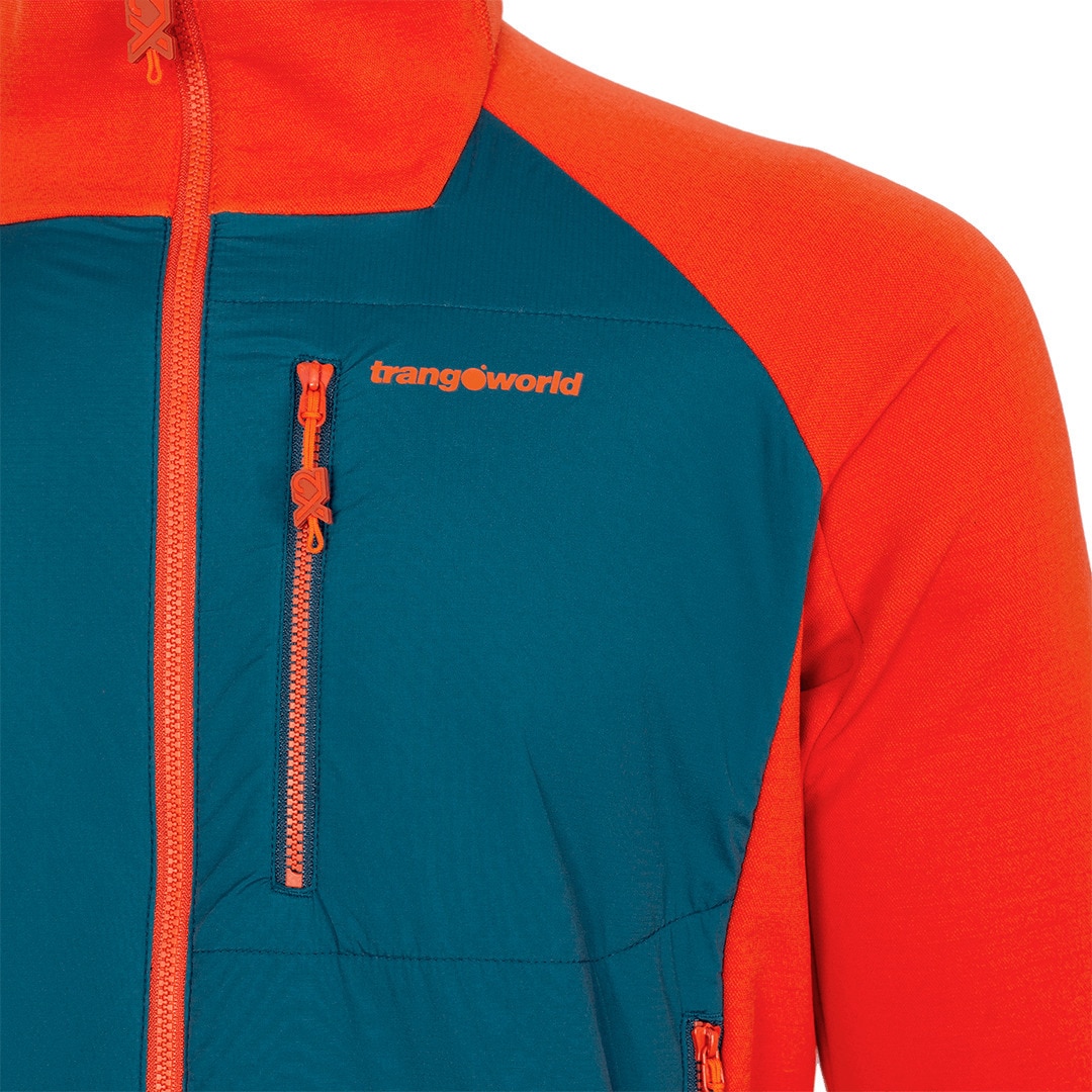 Imagen 2 de Chaqueta de hombre Trx2 hybrid lt pro Trangoworld - Naranja / Azul marino Naranja / Azul marino
