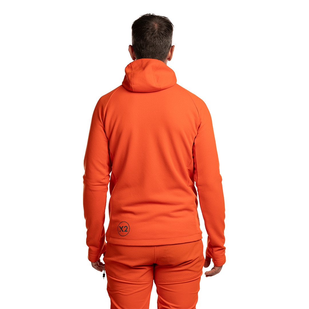 Imagen 4 de Chaqueta de hombre Trx2 hybrid lt pro Trangoworld - Naranja / Azul marino Naranja / Azul marino