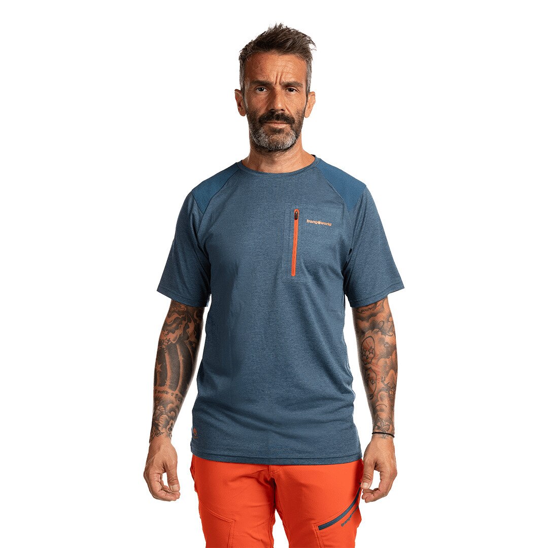 Camiseta de hombre Trx2 pro short Trangoworld - Azul Azul-3