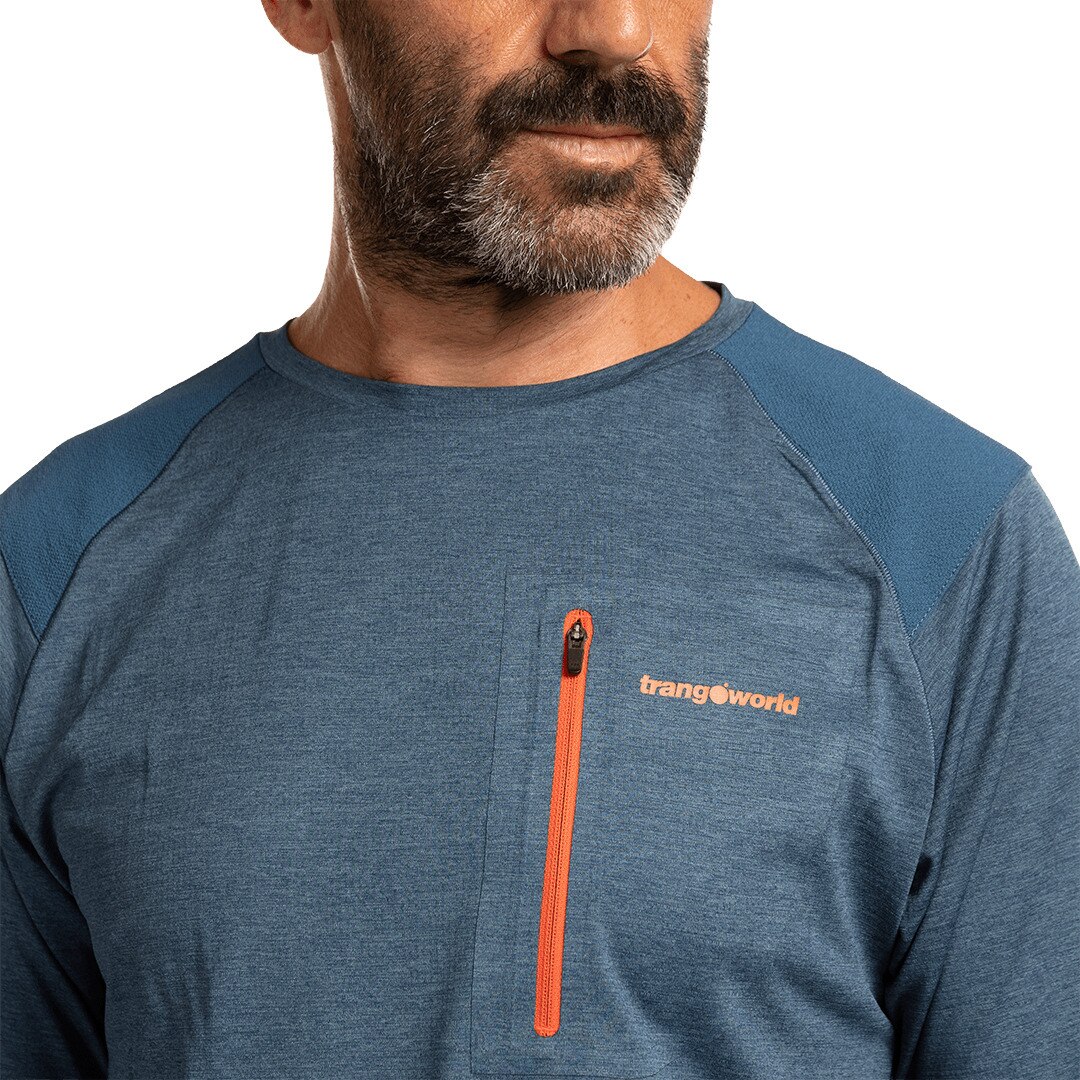 Camiseta de hombre Trx2 pro short Trangoworld - Azul Azul-5