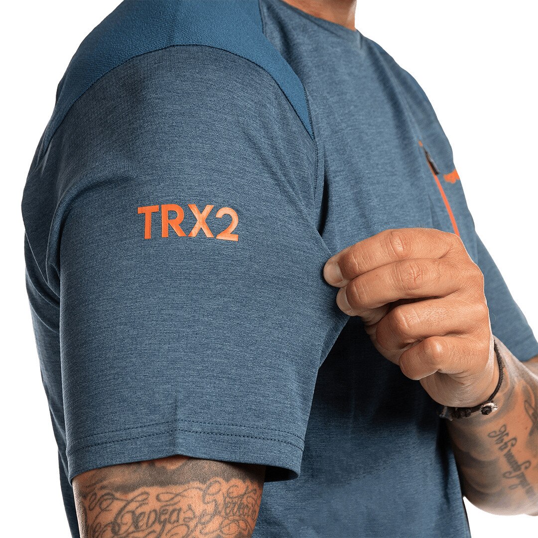Camiseta de hombre Trx2 pro short Trangoworld - Azul Azul-6