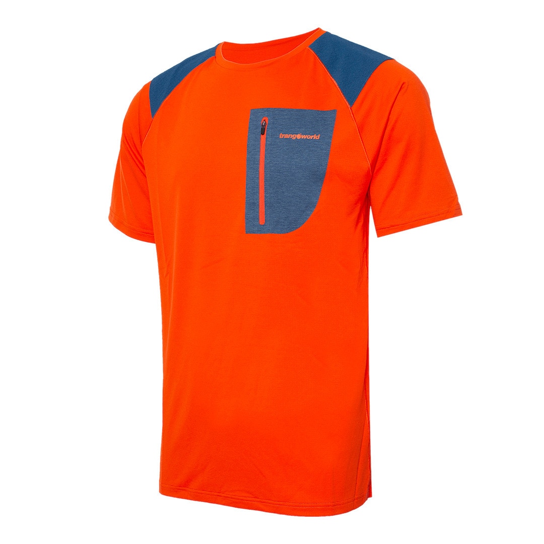 Camiseta de hombre Trx2 pro short Trangoworld - Naranja fuerte Naranja fuerte-1
