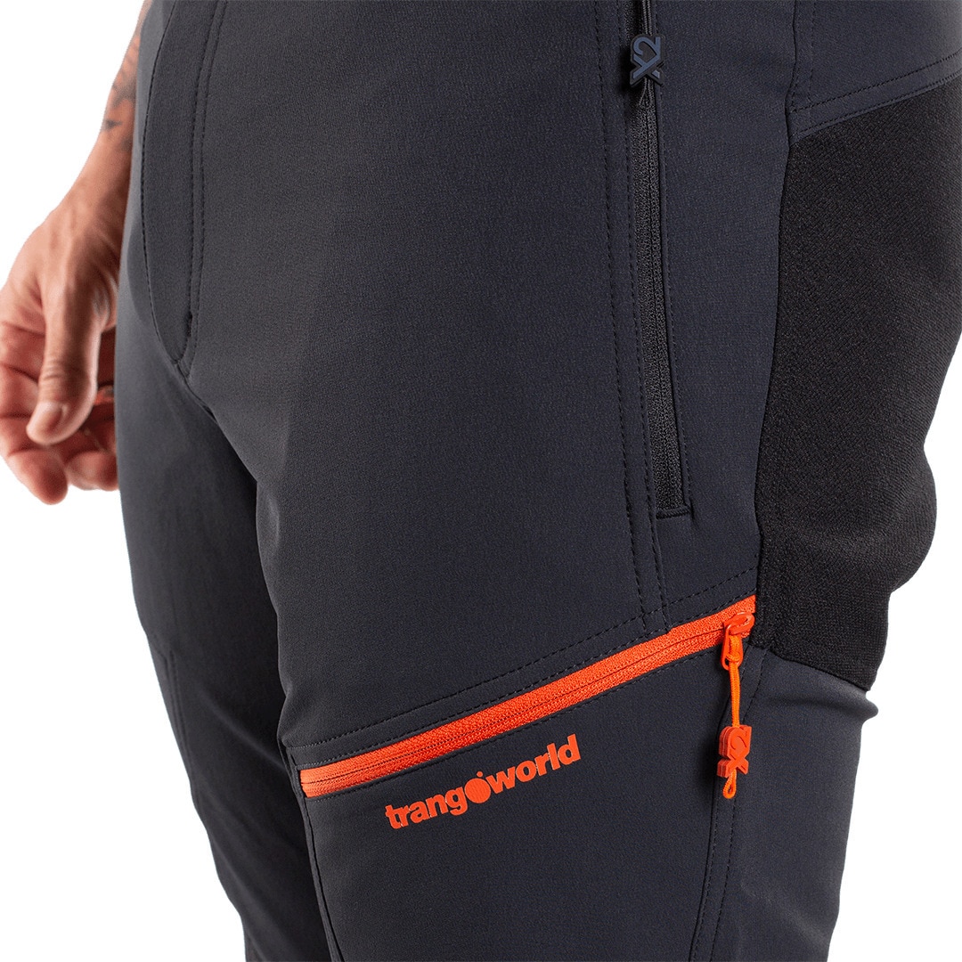 Pantalón largo de hombre Trx2 nyl pro Trangoworld - Negro anticuario Negro anticuario-9