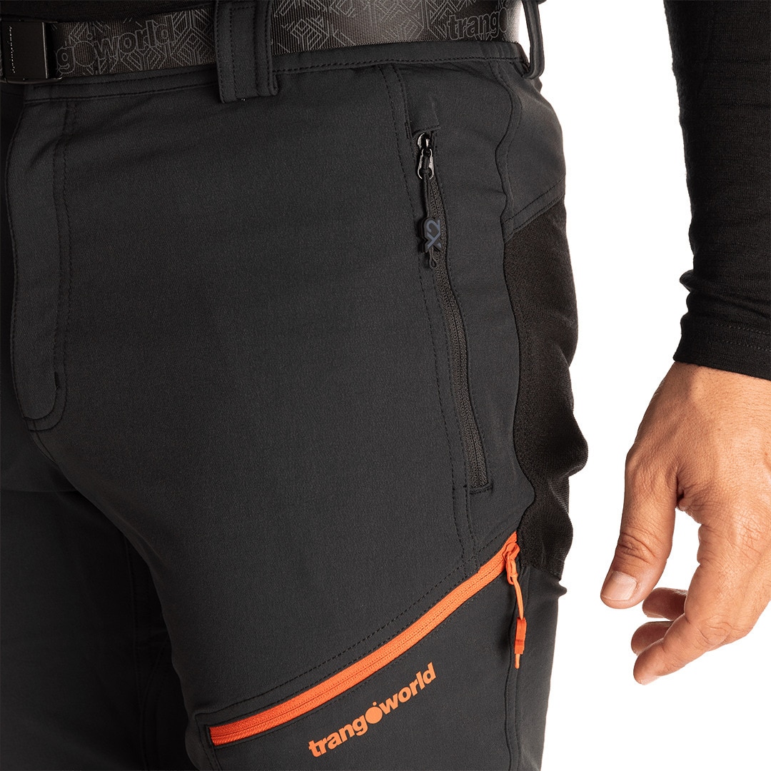 Pantalón largo de hombre Trx2 nyl pro Trangoworld - Negro anticuario Negro anticuario-11