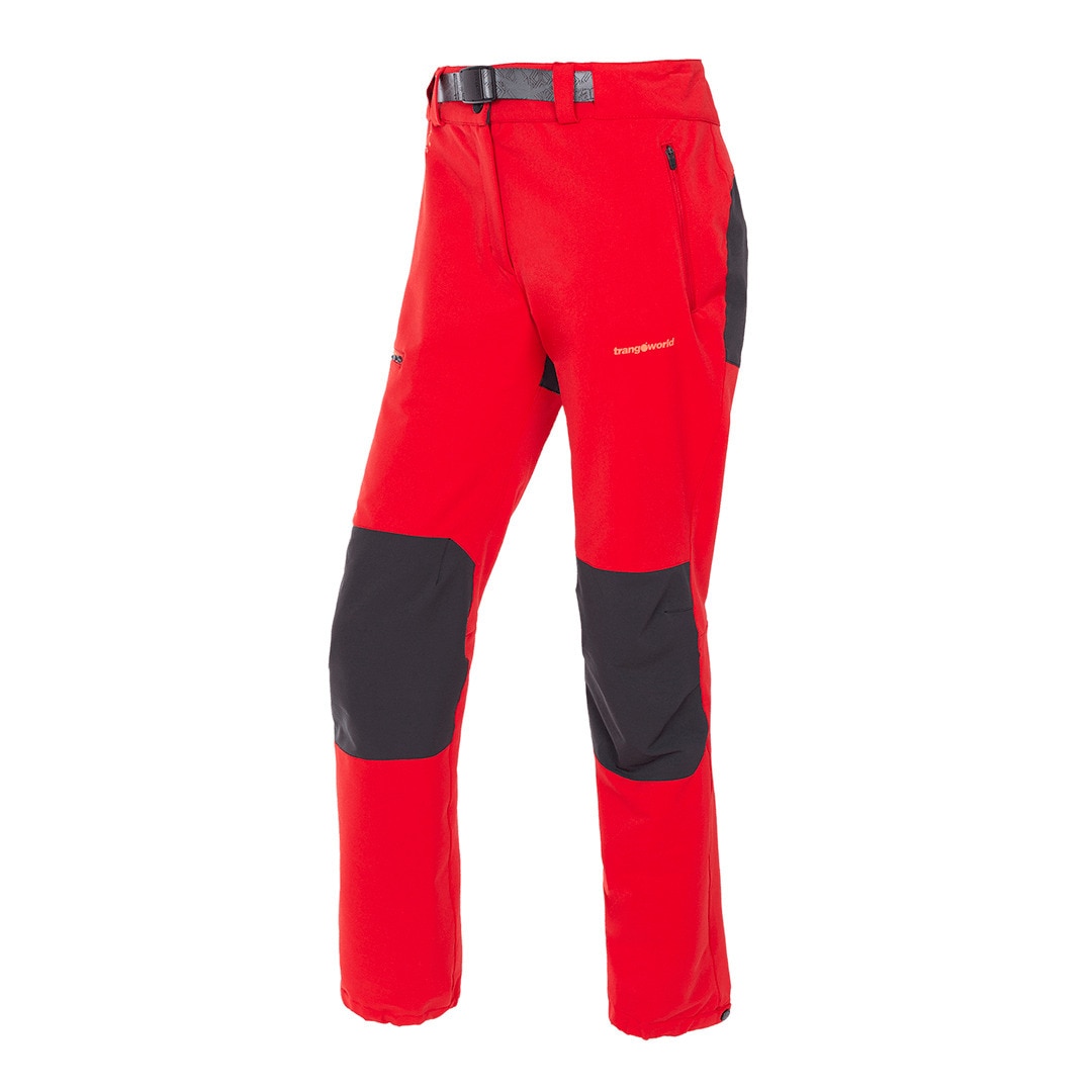 Pantalón largo de mujer Lahan Trangoworld - Negro Rojo / Negro-1