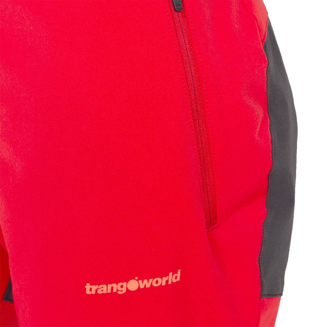 Pantalón largo de mujer Lahan Trangoworld - Negro Rojo / Negro-2
