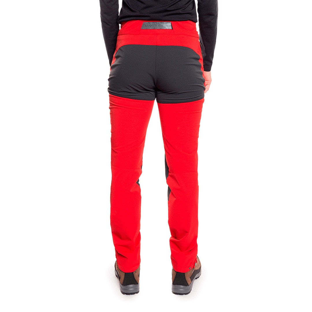 Pantalón largo de mujer Lahan Trangoworld - Negro Rojo / Negro-4