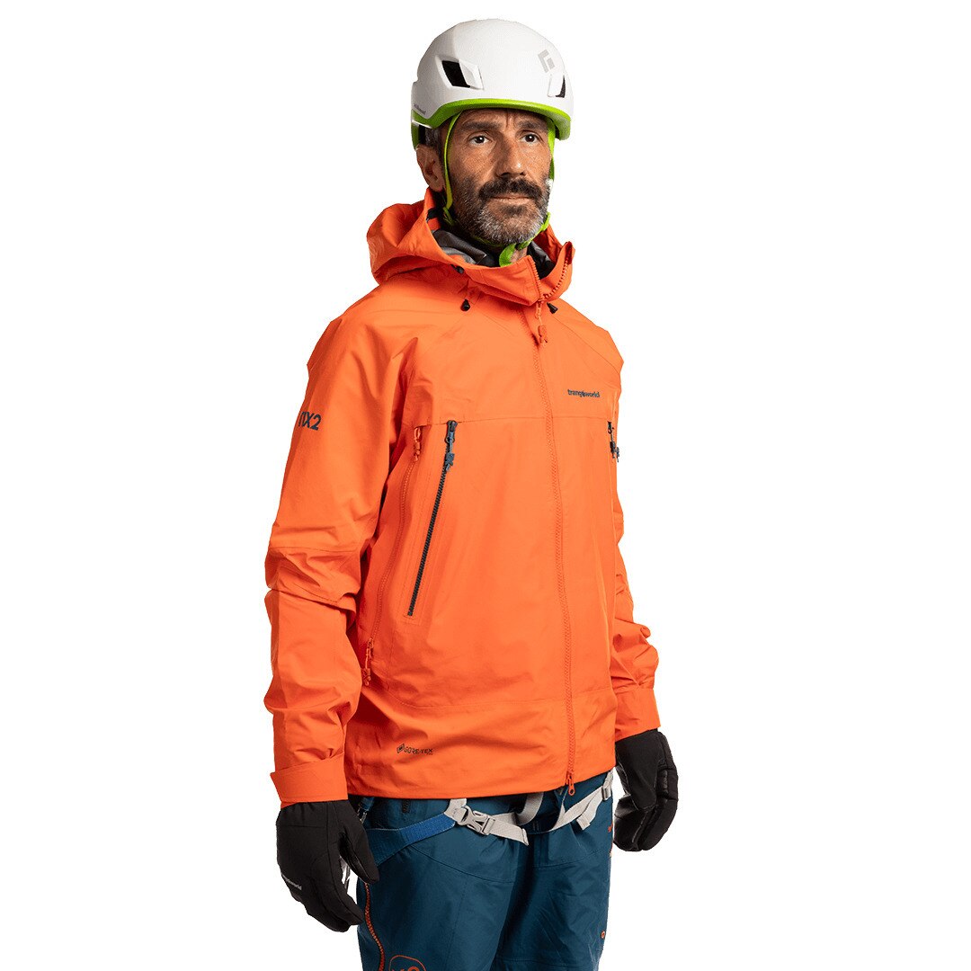 Chaqueta de hombre Trx2 shell pro Trangoworld - Naranja fuerte Naranja fuerte-3