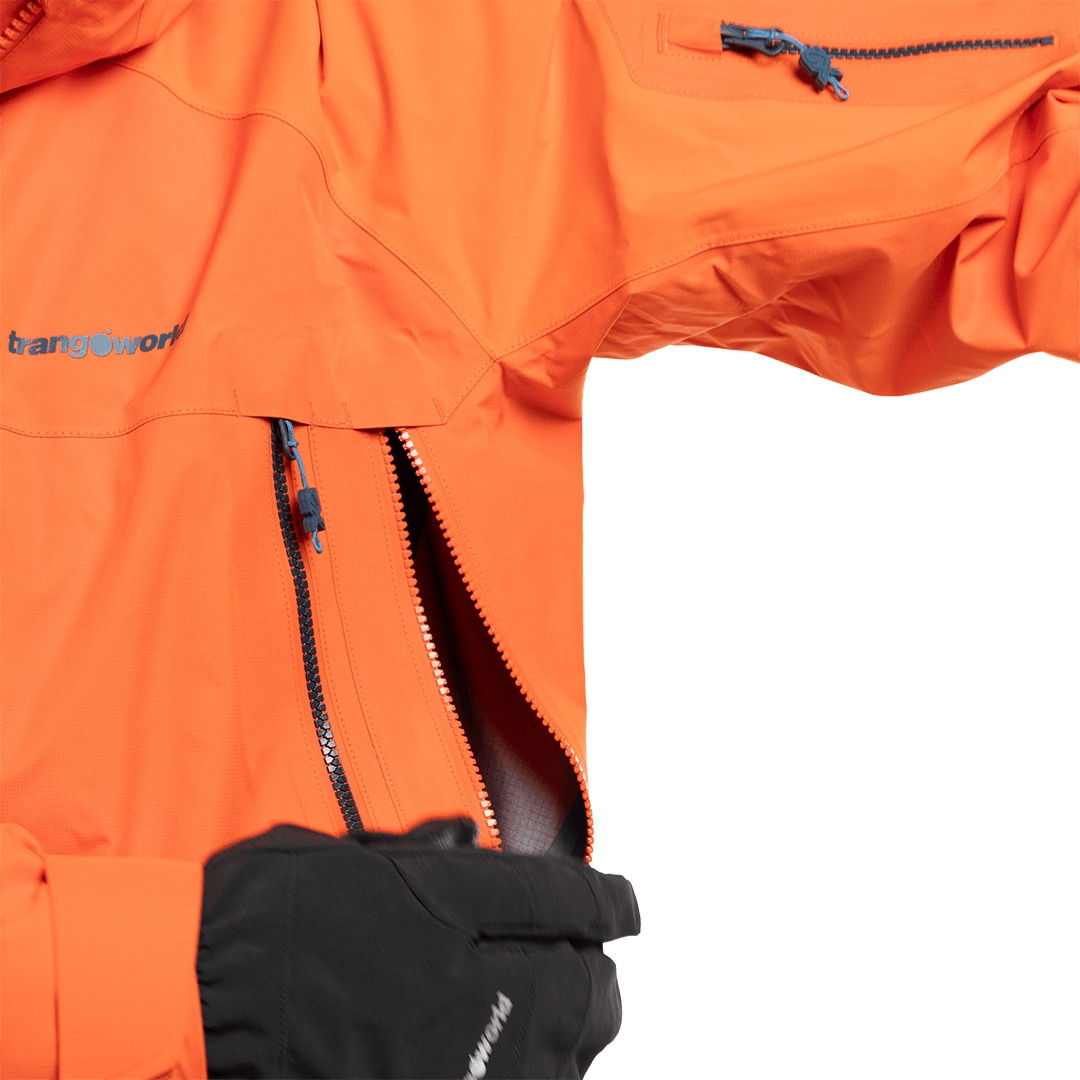 Chaqueta de hombre Trx2 shell pro Trangoworld - Naranja fuerte Naranja fuerte-8