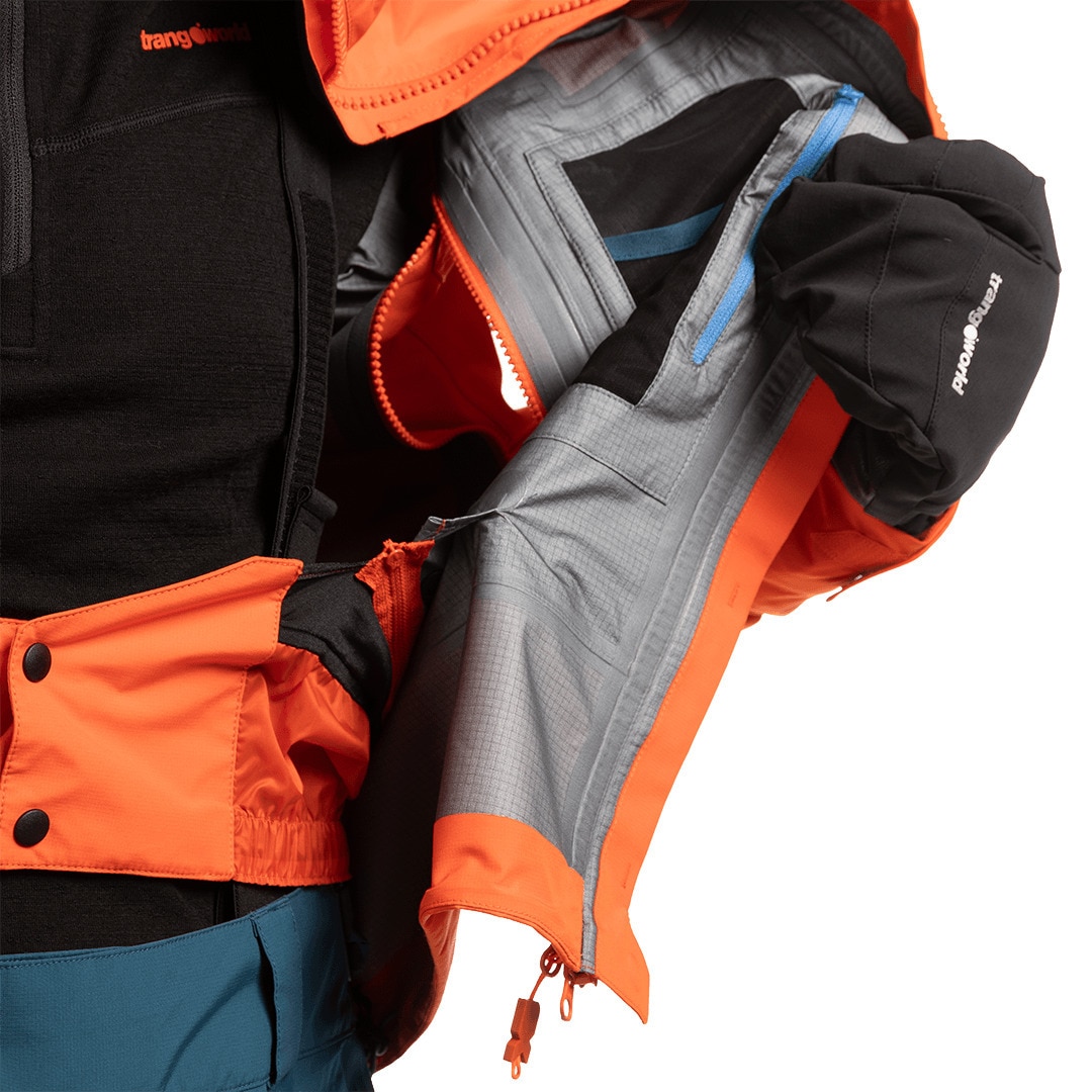 Chaqueta de hombre Trx2 shell pro Trangoworld - Naranja fuerte Naranja fuerte-10