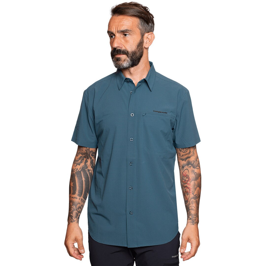 Camisa de hombre Esera vn Trangoworld - Aguamarina Aguamarina-3