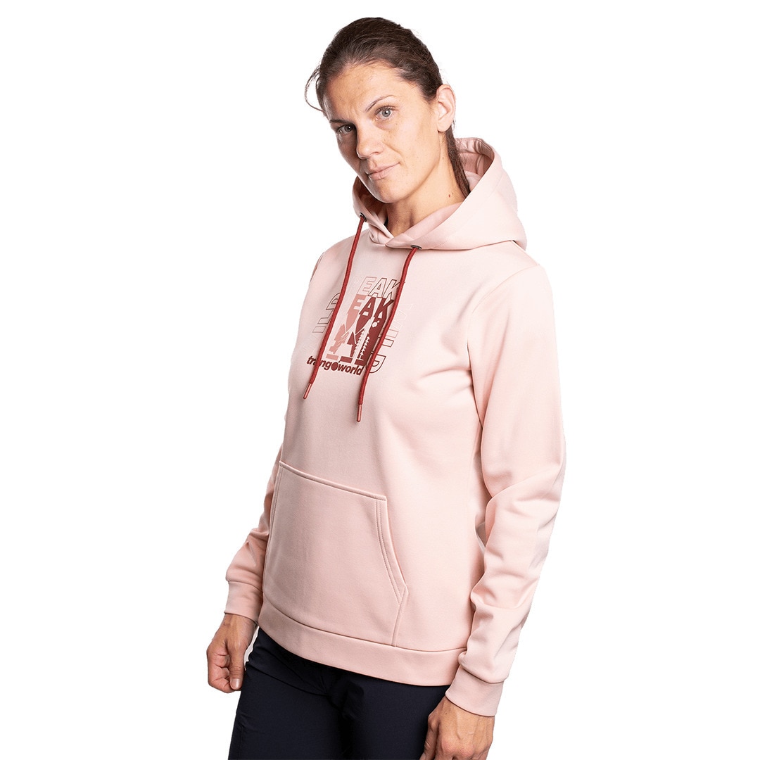 Sudadera de mujer Sallena Trangoworld - Rosa Rosa-3