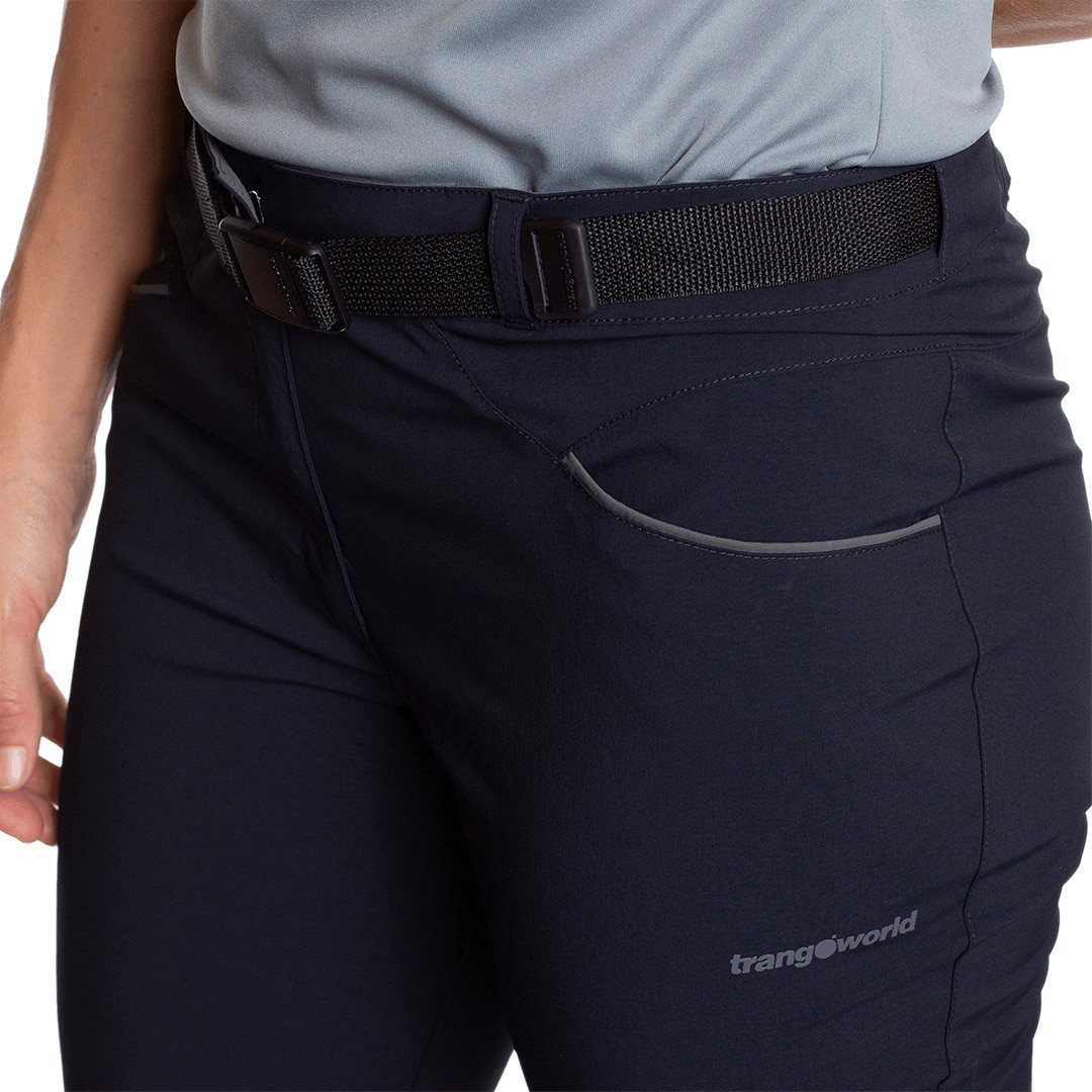 Pantalón largo de mujer Hervas Trangoworld - Negro Negro-5