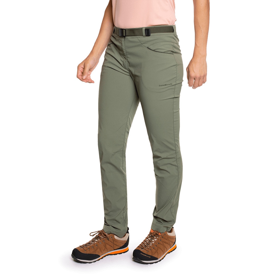 Pantalón largo de mujer Hervas Trangoworld - Verde Verde-3