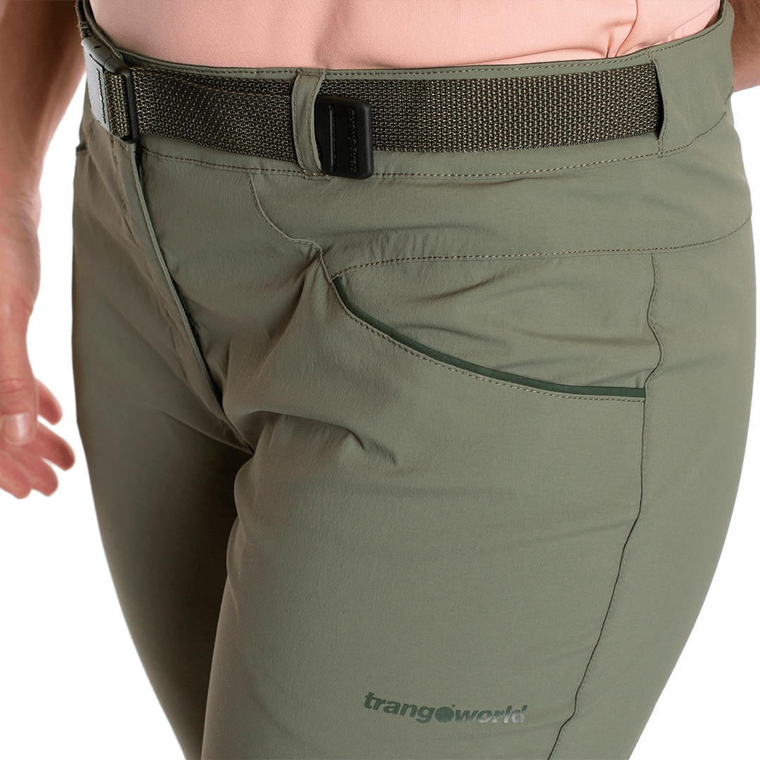 Pantalón largo de mujer Hervas Trangoworld - Verde Verde-5