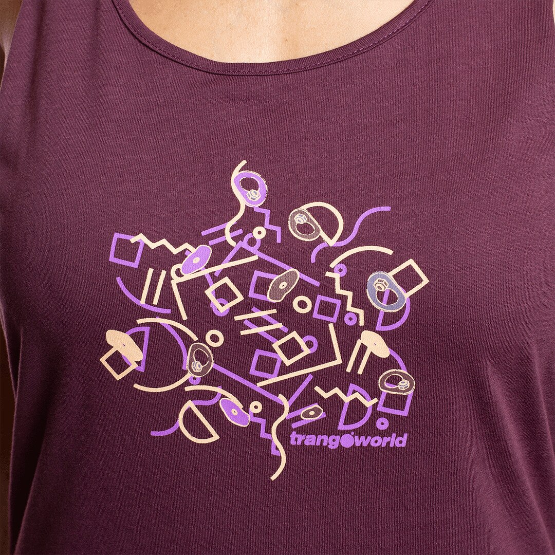 Camiseta de mujer Mazin Trangoworld - Morado Morado-4