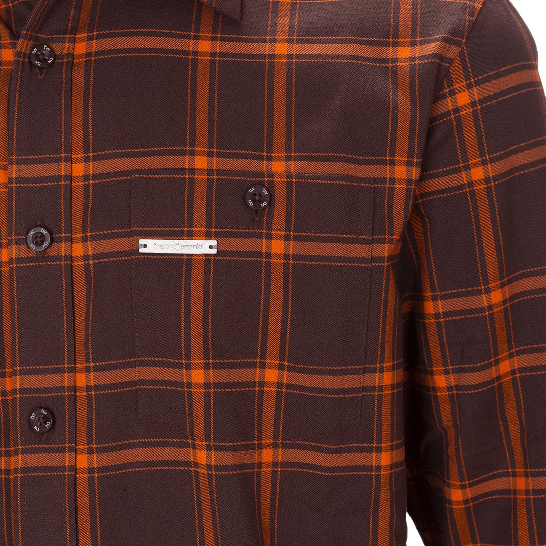 Camisa de hombre Zernez Trangoworld - Marrón Marrón-2