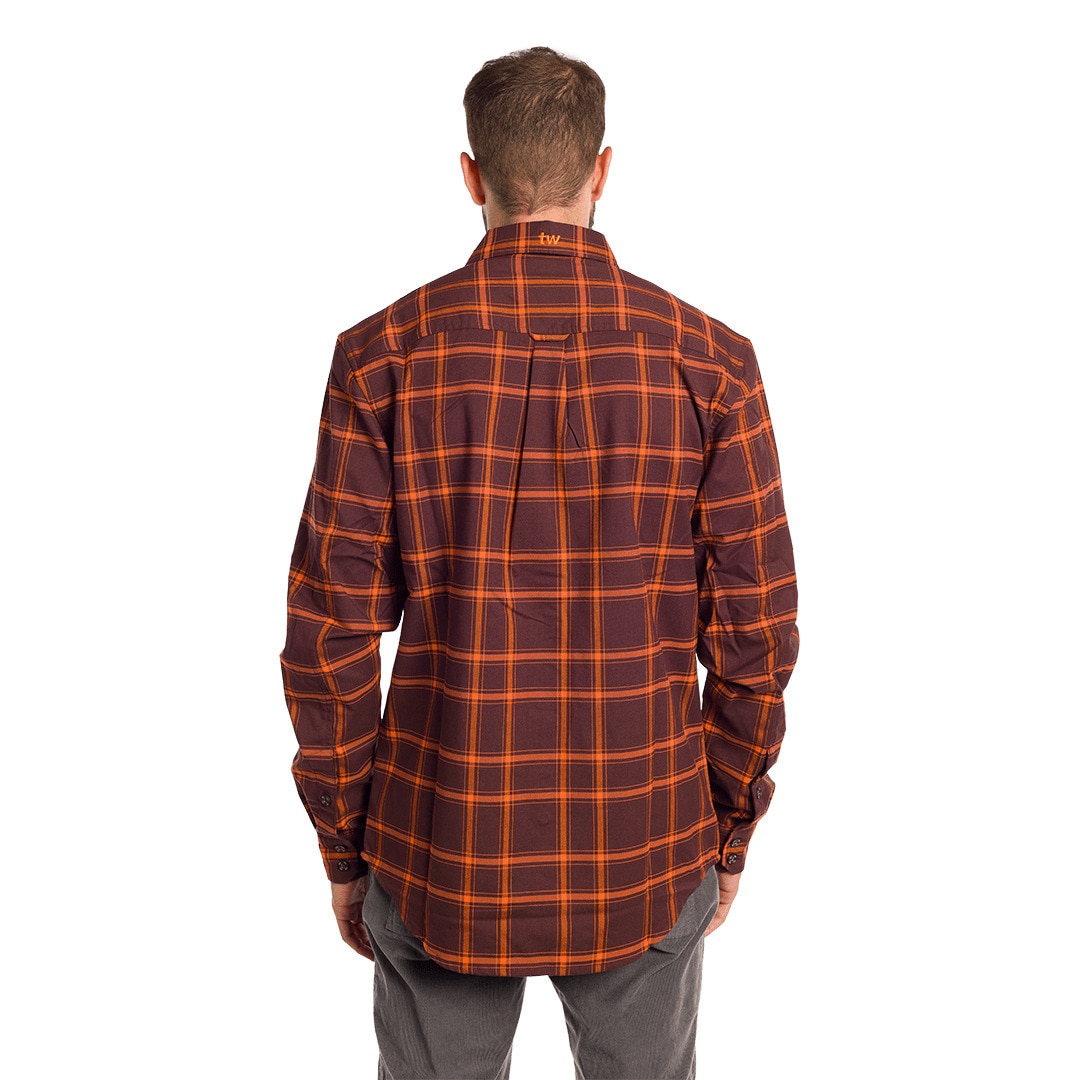 Camisa de hombre Zernez Trangoworld - Marrón Marrón-4