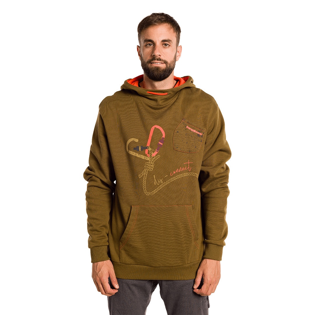 Imagen 3 de Sudadera de hombre Disconnect Trangoworld - Kaki Kaki