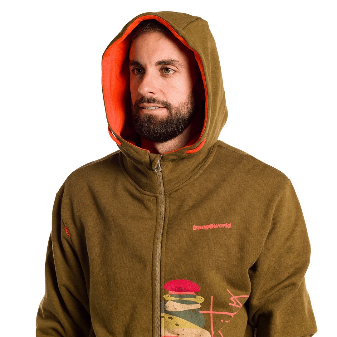 Imagen 5 de Sudadera de hombre Disconnect Trangoworld - Kaki Kaki